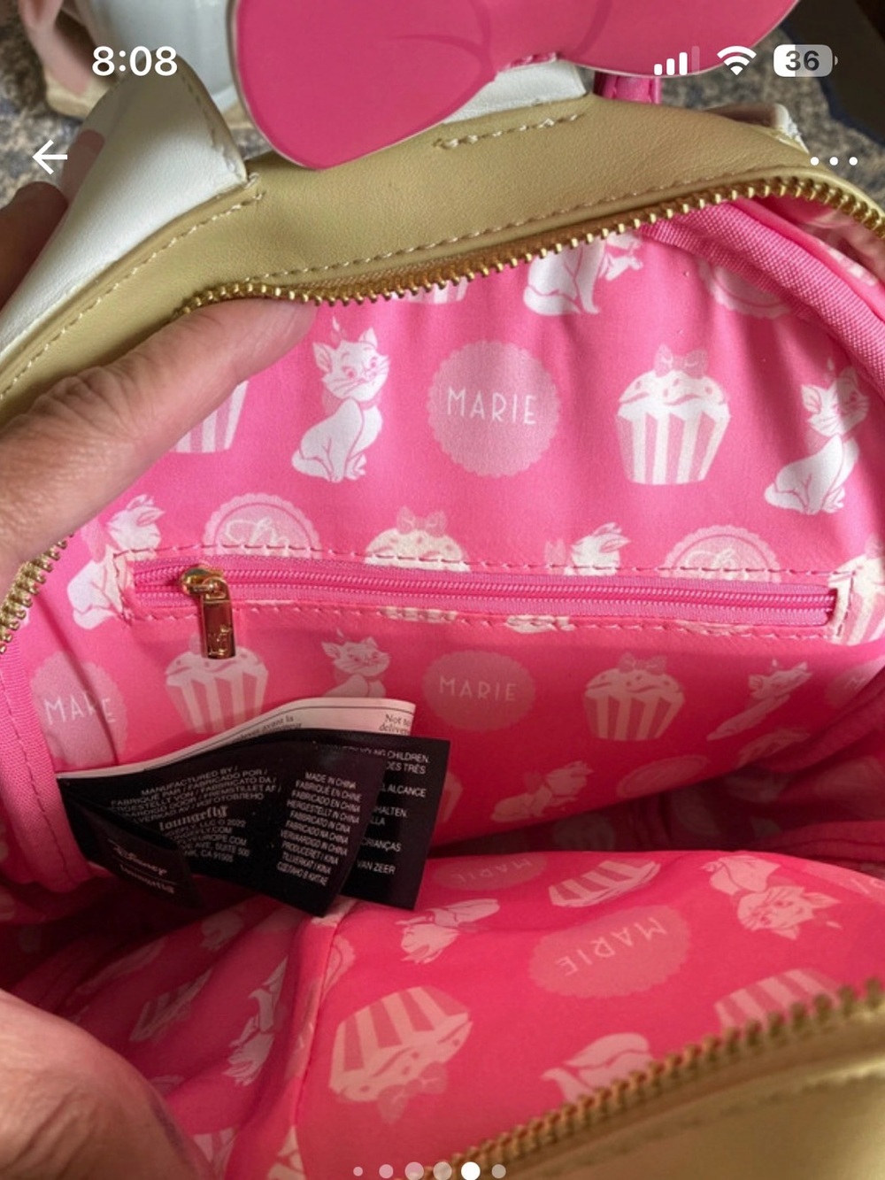 Disney loungefly Marie sprinkle cupcake - Picture 4 of 4